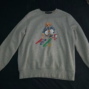 Grey Polo bear sweatshirt